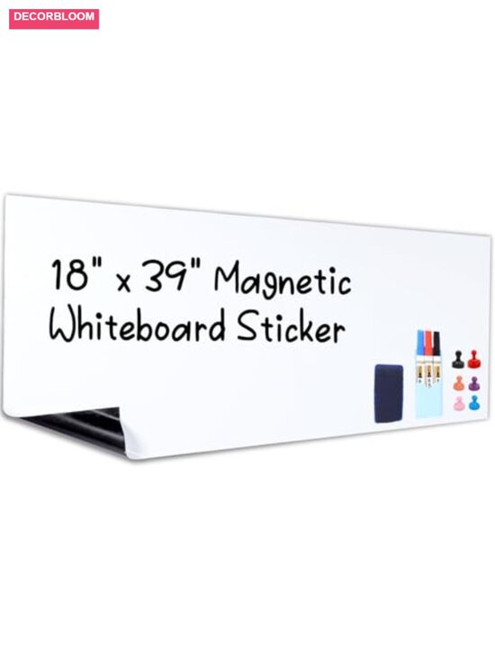 Other - Peel and Stick Dry Erase Board 18x39 Magnetic Whiteboard Sticker with Markers